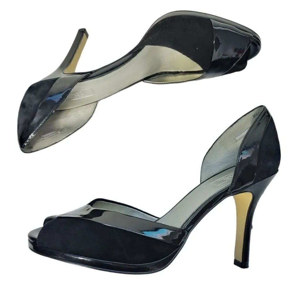Anne Klein machikadee peep toe heels